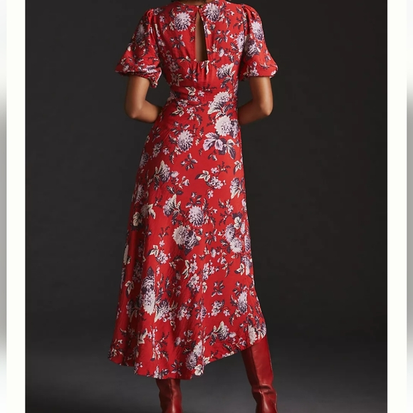 HOST PICK New Anthropologie Puff Sleeve Dress Size 6 - Picture 2 of 12